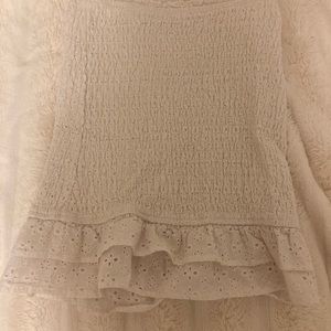 Urban outfitters pencil mini skirt size:S color:white